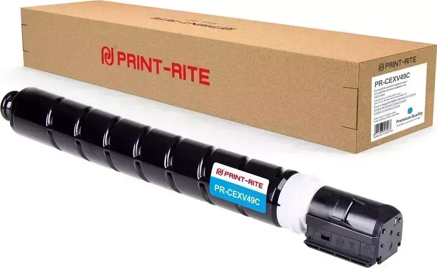 Расходный материал для печати Print-Rite PR-CEXV49C (C-EXV49C/TFC875CPRJ) голубой (Картридж)
