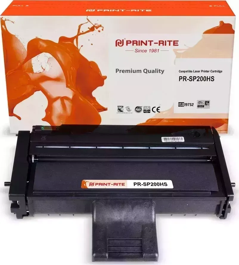 Расходный материал для печати Print-Rite PR-SP200HS (SP200HS/TFR450BPU1J1) черный (Картридж)