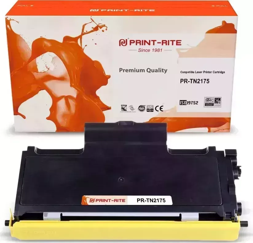Расходный материал для печати Print-Rite PR-TN2175 (TN-2175/TFB601BPU1J) черный (Картридж)