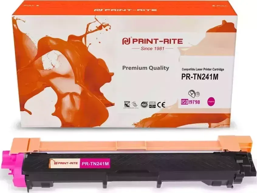 Расходный материал для печати Print-Rite PR-TN241M (TN-241M/TFB685MPU1J) пурпурный (Картридж)