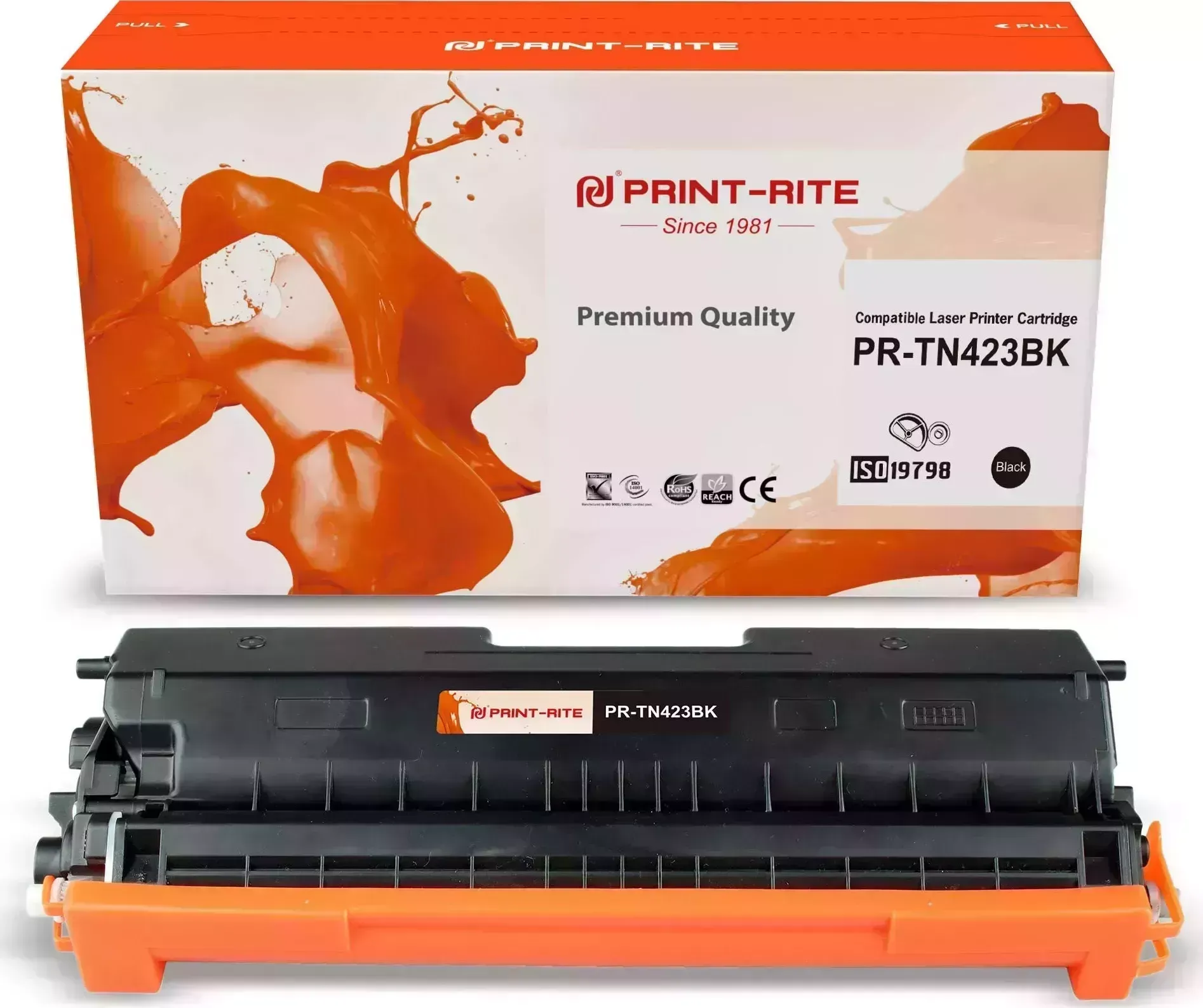 Расходный материал для печати Print-Rite PR-TN423BK (TN-423BK/TFBAB0BPU1J) черный (Картридж)
