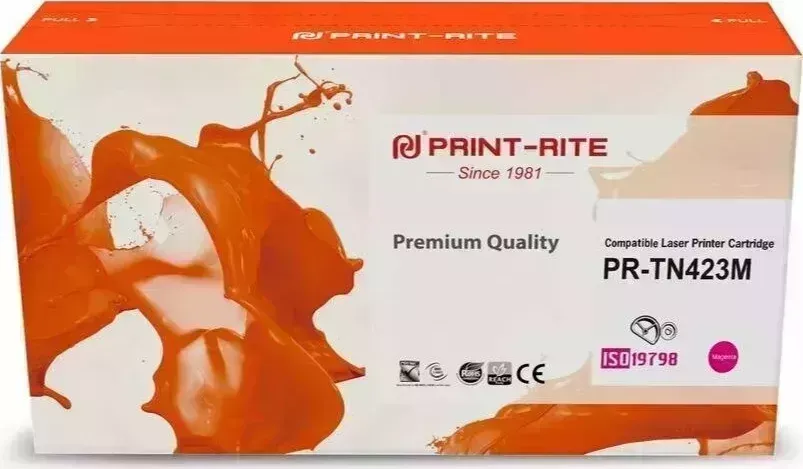 Расходный материал для печати Print-Rite PR-TN423M (TN-423M/TFBAB2MPU1J) пурпурный (Картридж)