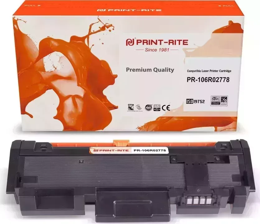 Расходный материал для печати Print-Rite PR-106R02778 (106R02778/TFX879BPU1J) черный (Картридж)