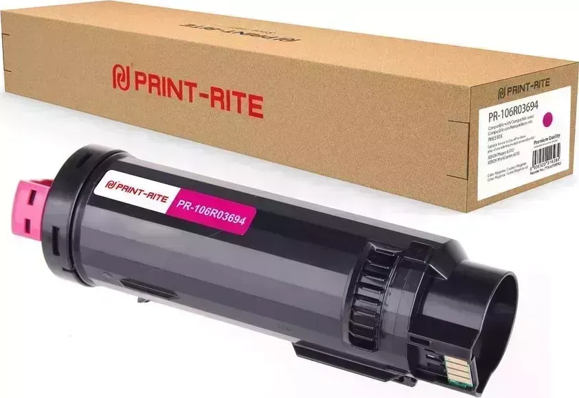 Расходный материал для печати Print-Rite PR-106R03694 (106R03694/TFXA8TMPRJ) пурпурный (Картридж)