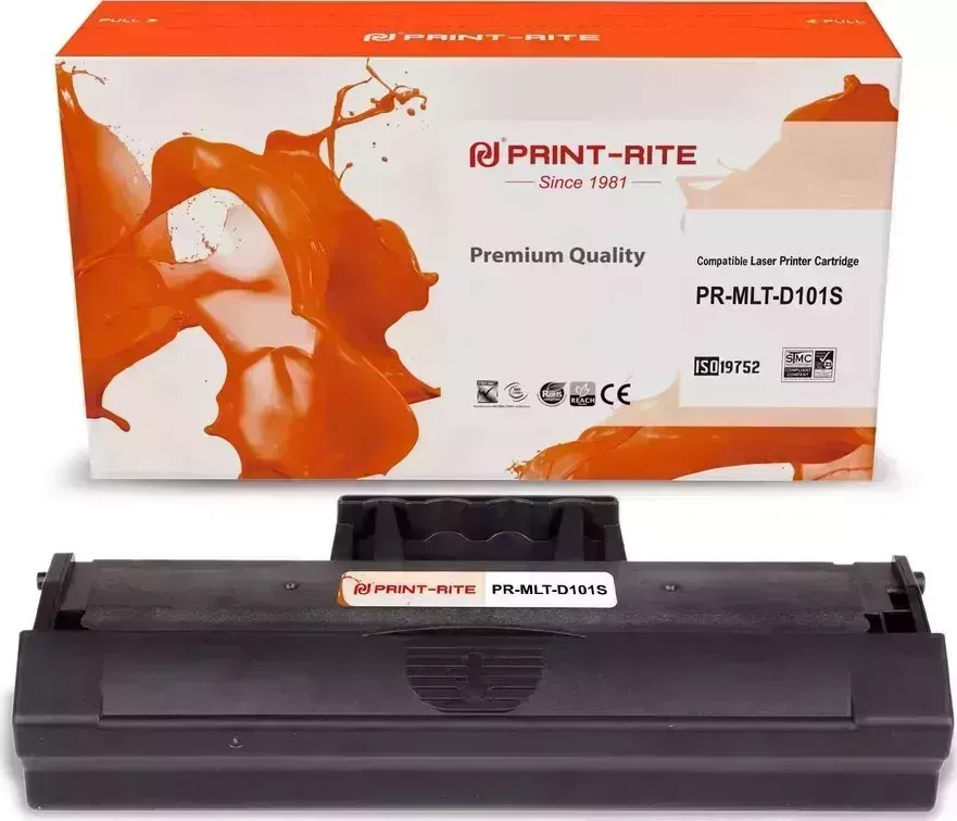 Расходный материал для печати Print-Rite PR-MLT-D101S (MLT-D101S/TFSF9NBPU1J) черный (Картридж)
