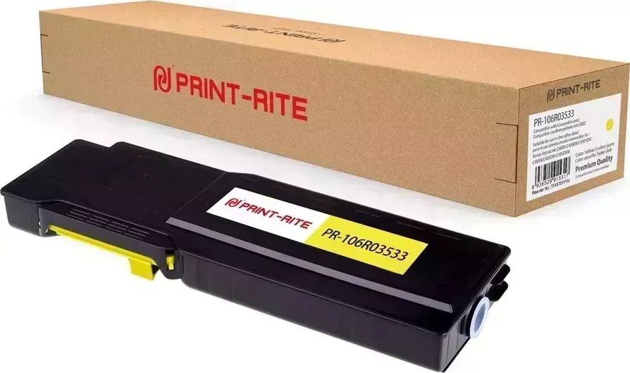 Расходный материал для печати Print-Rite PR-106R03533 (106R03533/TFX975YPRJ) желтый (Картридж)