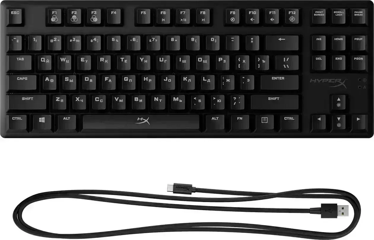 Клавиатура HyperX Alloy Origins Core RGB черный USB (4P5P3AA)