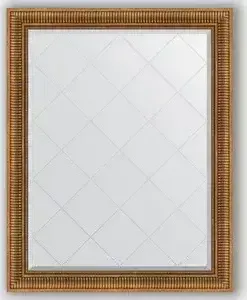 Зеркало Evoform с гравировкой Exclusive-G 97x122 см, в багетной раме - бронзовый акведук 93 мм (BY 4369)