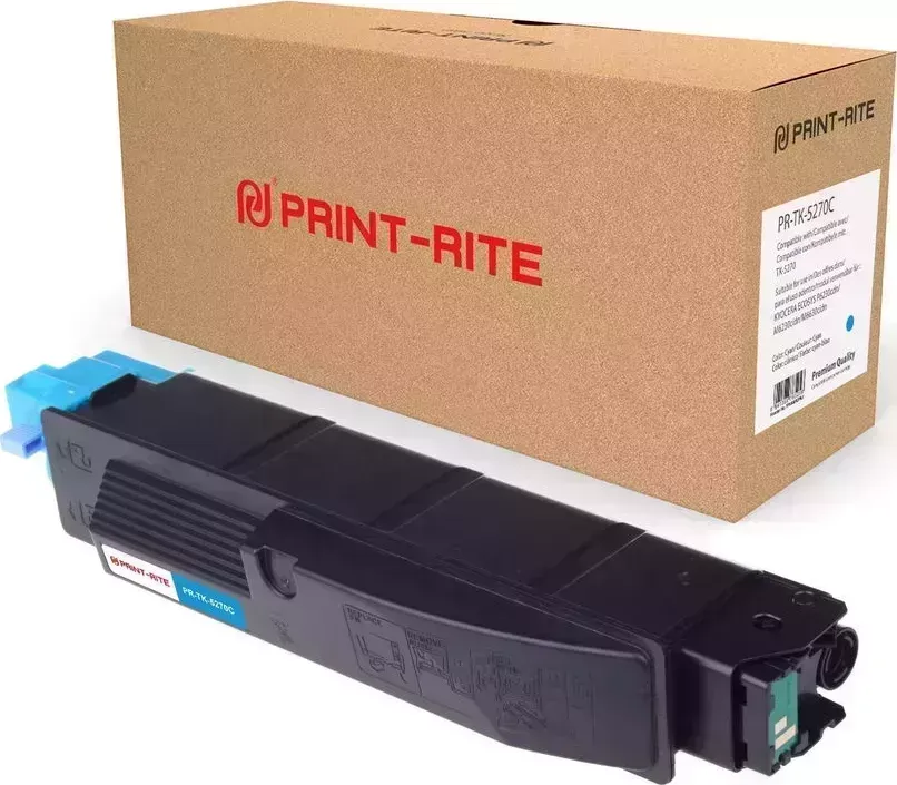 Расходный материал для печати Print-Rite PR-TK-5270C (TK-5270C/TFKAMRCPRJ) голубой (Картридж)