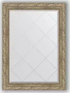 Зеркало Evoform с гравировкой Exclusive-G 75x102 см, в багетной раме - виньетка античное серебро 85 мм (BY 4186)