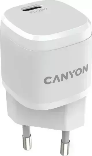 Сетевое зарядное устройство CANYON H-20W05 type C, с PD 20W (CNE-CHA20W05)