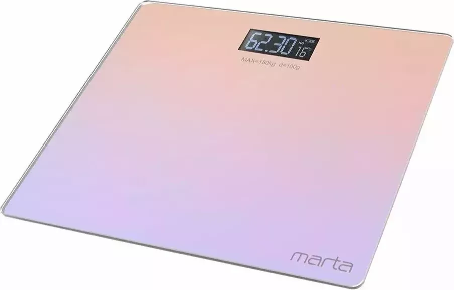 Весы напольные MARTA MT-SC1691 оранжево-лиловый