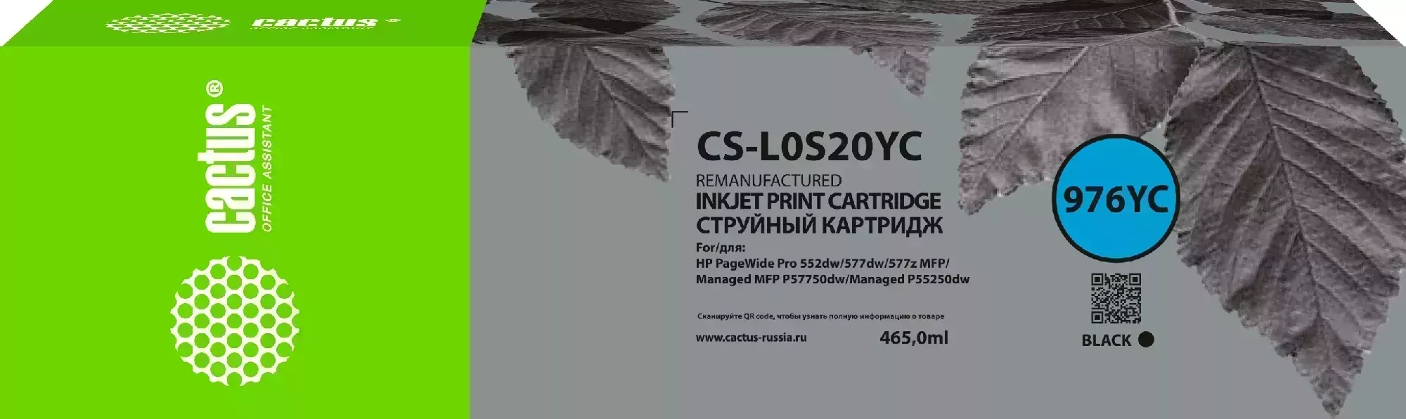 Картридж CACTUS Расходный материал для печати CS-L0S20YC 976YC черный ( )