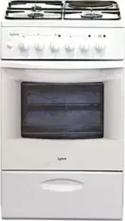 Плита газовая ЛЫСЬВА ЭГ 1/3г01 М2С-2у белый (стеклянная крышка)