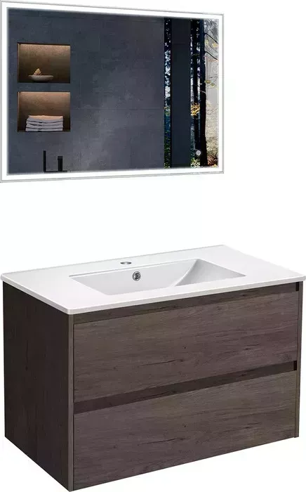 Мебель для ванной Vincea Gio 80х46 R.Oak
