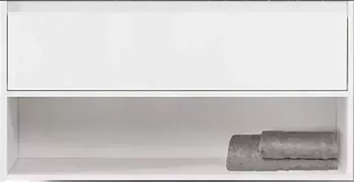 Тумба с раковиной BELBANGO с Kraft 80 один ящик, Bianco Opaco (KRAFT-800-1C-SO-BO, BB800ETL)