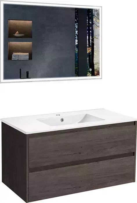 Мебель для ванной Vincea Gio 100х46 R.Oak