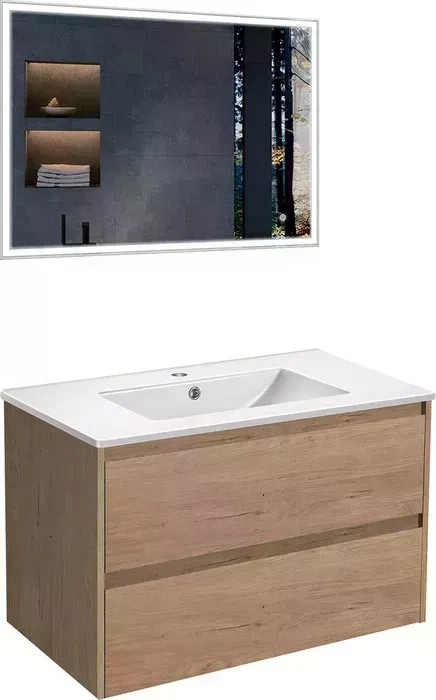 Мебель для ванной Vincea Gio 80х46 N.Oak