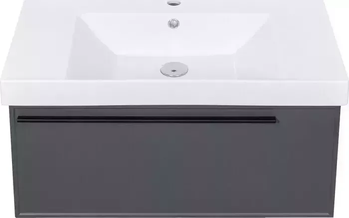 Тумба с раковиной La Fenice с Elba Grigio Twin 80х47 серая (FNC-01-ELB-G-80-2, CU.NN.80)