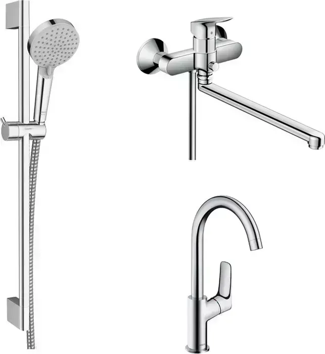 Комплект смесителей Hansgrohe Logis универсальный (71402000, 71131000, 26275000)