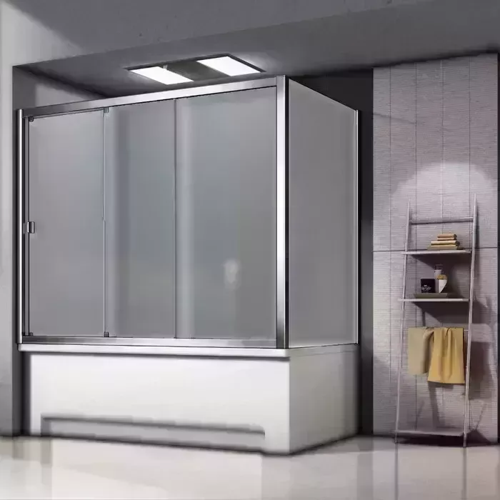 Шторка для ванны Good Door Screen WTW+SP 170х75х140 матовая Grape, хром