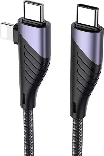 Кабель KUULAA KL-X47 USB Type C - 2 в 1 USB Type C и Lightning (8-pin)