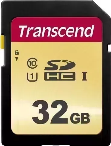 Карта памяти Transcend 32GB SDHC Class 10 UHS-I U1 V30 R95, W60MB/s (TS32GSDC500S)