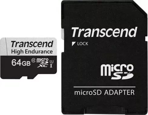 Карта памяти Transcend 64GB microSDXC Class 10 UHS-I U1, R100, W45MB/s without SD adapter (TS64GUSD350V)