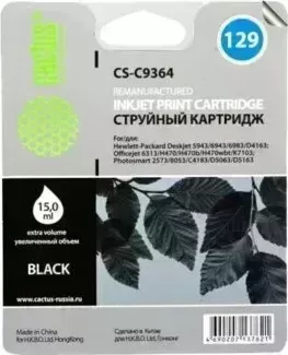 Картридж CACTUS Расходный материал для печати CS-C9364 N129 черный ( )