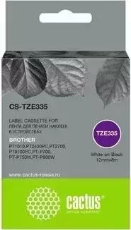 Картридж CACTUS Расходный материал для печати CS-TZE335 белый ( )