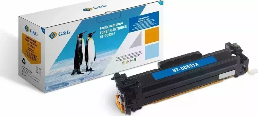 Расходный материал для печати G&G NT-CC531A голубой (Картридж)