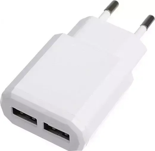 Сетевое зарядное устройство Luazon Home LN-120AC, 2 USB, 2.1/1 A, белый (3604500)