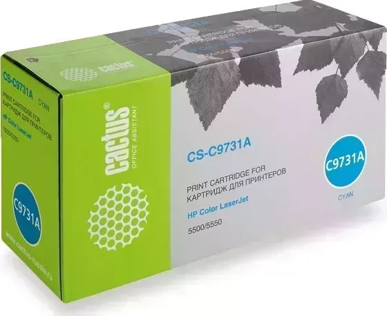 Картридж CACTUS Расходный материал для печати CS-C9731A голубой ( )