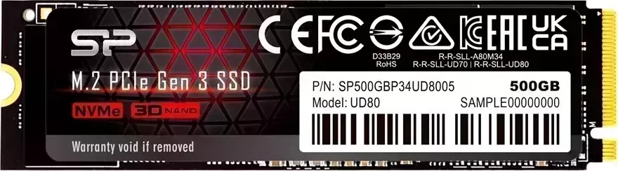 SSD накопитель Silicon Power UD80 500Gb (SP500GBP34UD8005)
