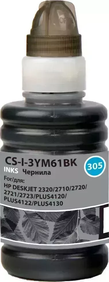 Расходный материал для печати CACTUS CS-I-3YM61BK N305 черный 100мл ( )