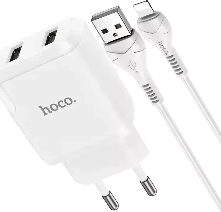 Сетевое зарядное устройство HOCO N7 белый (6931474740571)