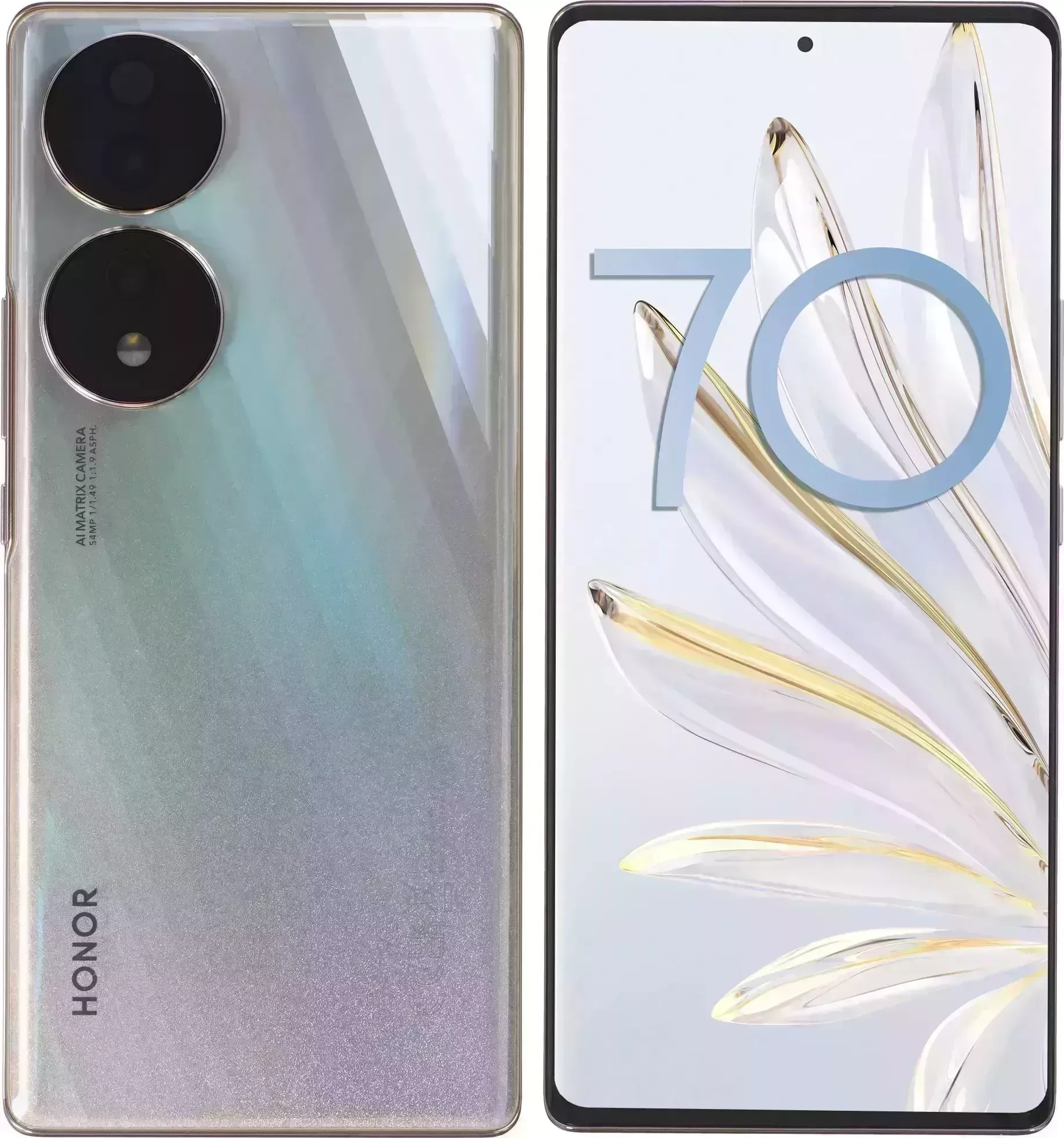 Телефон HONOR Смартфон 70 8/128GB Серебристый (FNE-NX9)