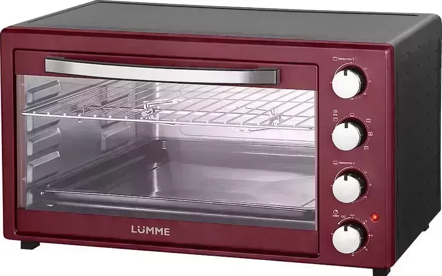 Мини-печь LUMME LU-1711 бордовый гранат