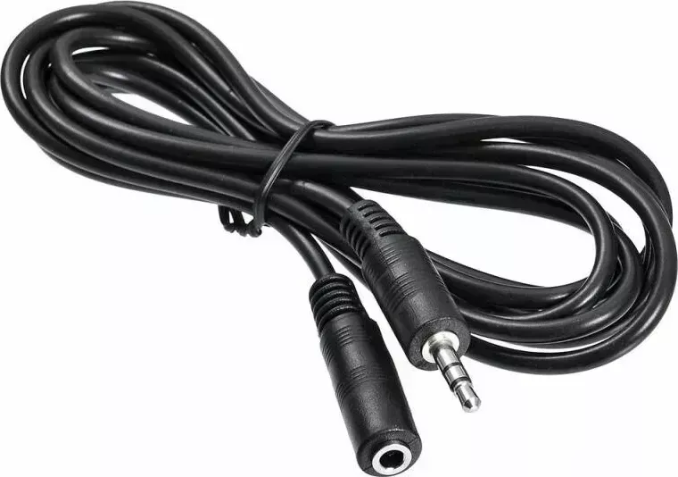 Кабель BURO Jack 3.5 (m)-Jack 3.5 (f) 2м черный (baac003-2)