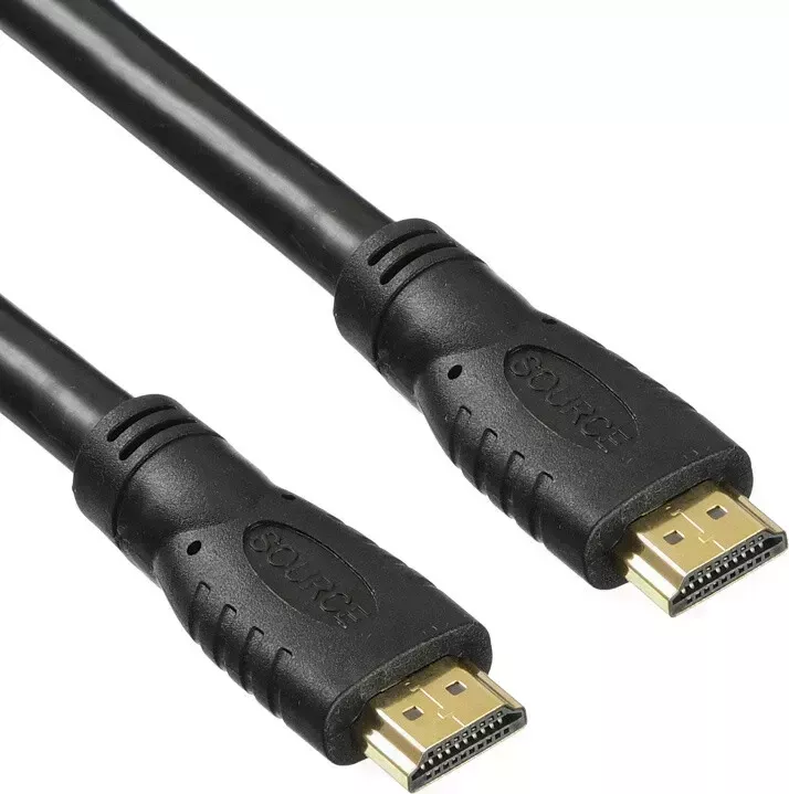Кабель BURO HDMI 2.0 HDMI (m)-HDMI (m) v2.0 20м GOLD черный