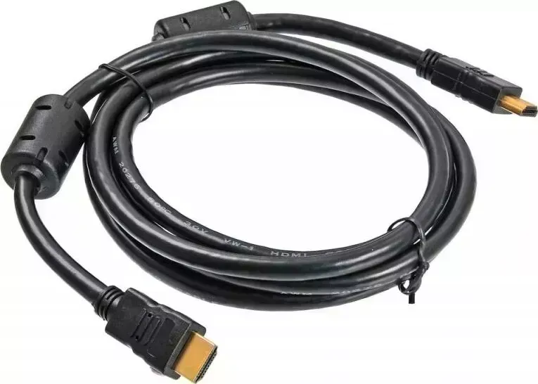 Кабель BURO HDMI 1.4 HDMI (m)-HDMI (m) v1.4 1.8м ф/фильтр черный
