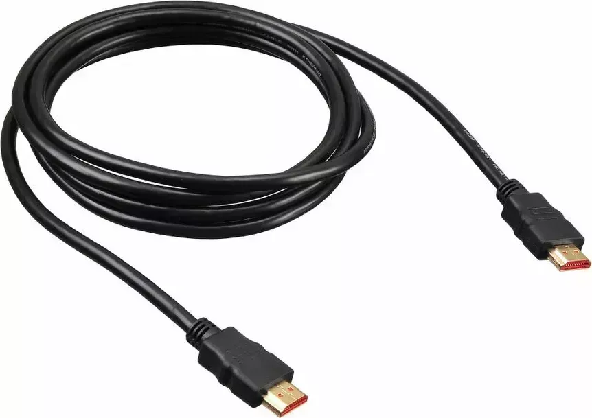 Кабель BURO HDMI 1.4 HDMI (m)-HDMI (m) v1.4 2м GOLD черный