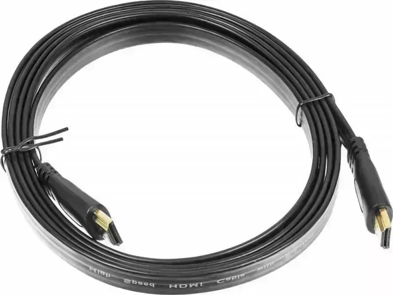 Кабель BURO HDMI (m)-HDMI (m) v1.4 2м GOLD ф/фильтр черный
