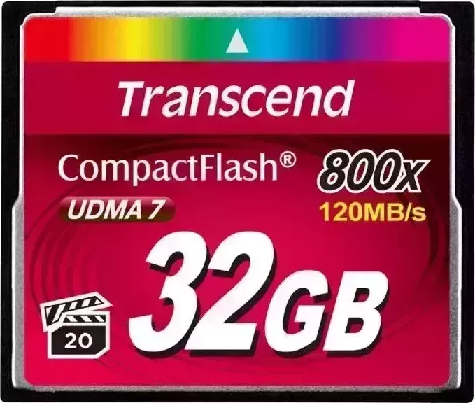 Карта памяти TRANSCEND 32GB CompactFlash 800X TS32GCF800