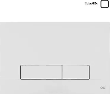 Кнопка смыва OLI pure Narrow пластик белый