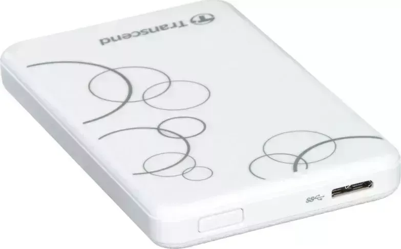 Внешний HDD TRANSCEND диск 1TB белый (TS1TSJ25A3W)