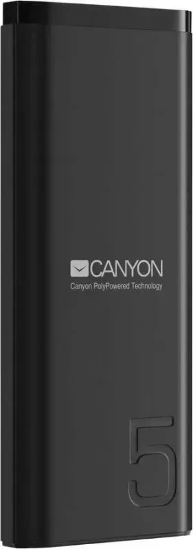 Внешний аккумулятор CANYON PB-53 черный (cne-cpb05b)