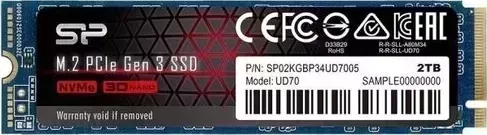 SSD накопитель Silicon Power UD70 2ТБ M.2 (SP02KGBP34UD7005)