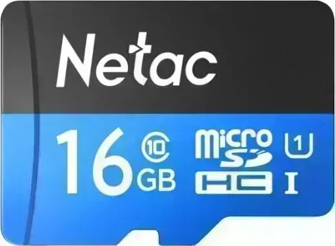 Карта памяти NETAC Standard MicroSD P500 16GB+ SD адаптер (NT02P500STN-016G-R)