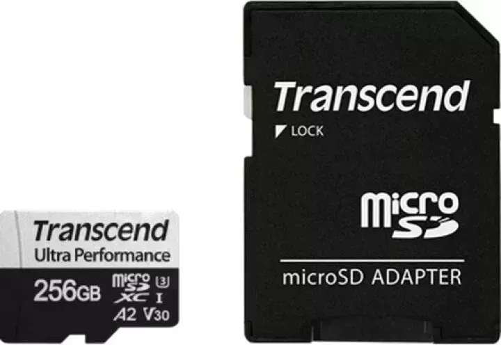 Карта памяти TRANSCEND microSD 256GB TS256GUSD340S (+ adapter)